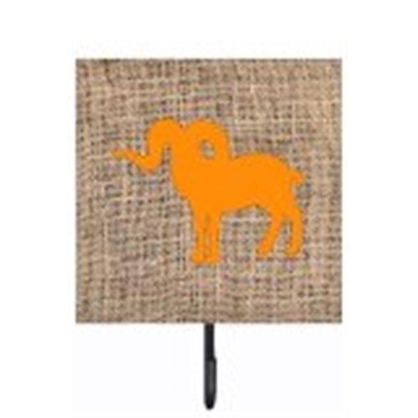 Sheep Burlap And Orange Leash Or Key Holder, Carolines Treasures, Mfr#: BB1007-BL-OR-SH4
